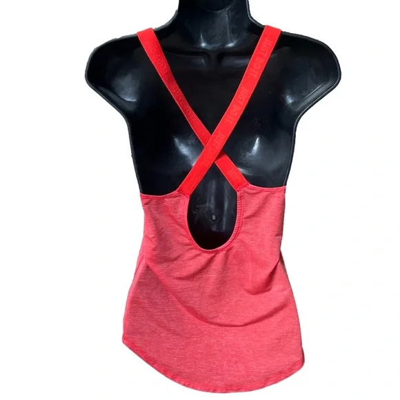 Nike Tank Top Womens XS Criss Cross Straps Running
Workout orange reddish sheer - Picture 2 of 7